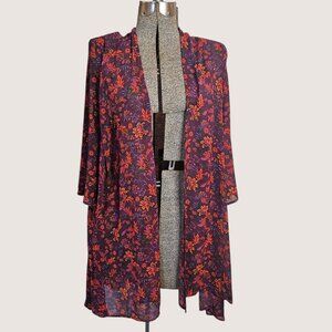 Torrid Sheer Open Front Long Cardigan